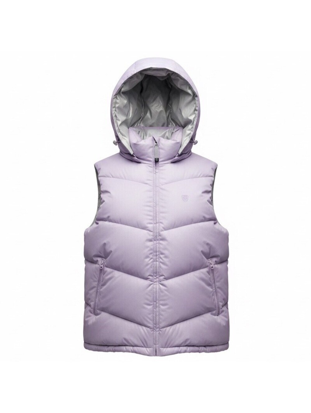 Rare Tonino Lamborghini Women’s Medium Purple Hooded Puffer Vest Full Zip